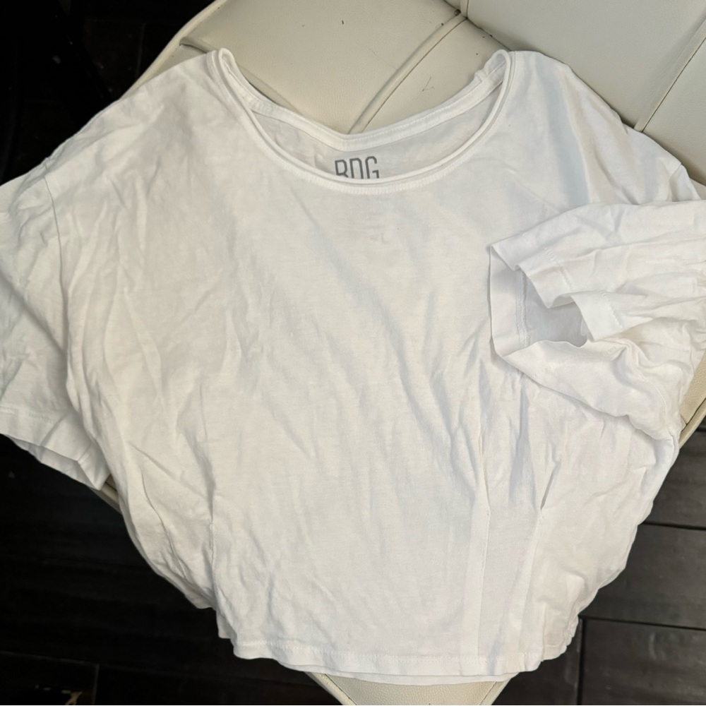 BDG Soft White Cotton Tee